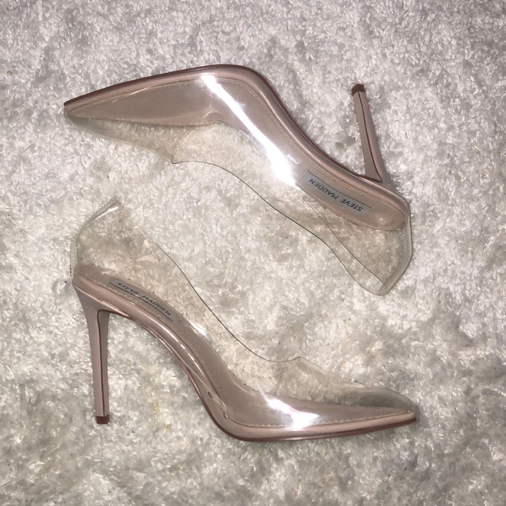 Vegas Clear Point Toe Pumps Heels Court Shoe